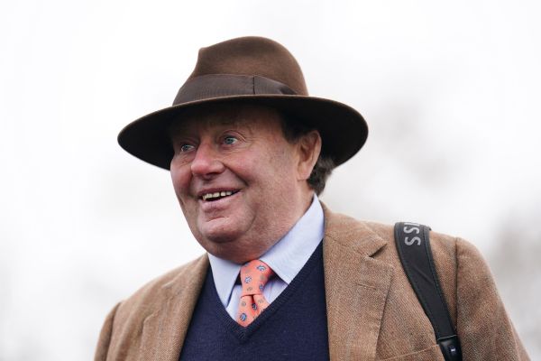 Trainer Nicky Henderson on Desert Orchid Chase Day at Kempton Park Racecourse, Sunbury-on-Thames, Surrey. Picture date: Friday December 27, 2024.