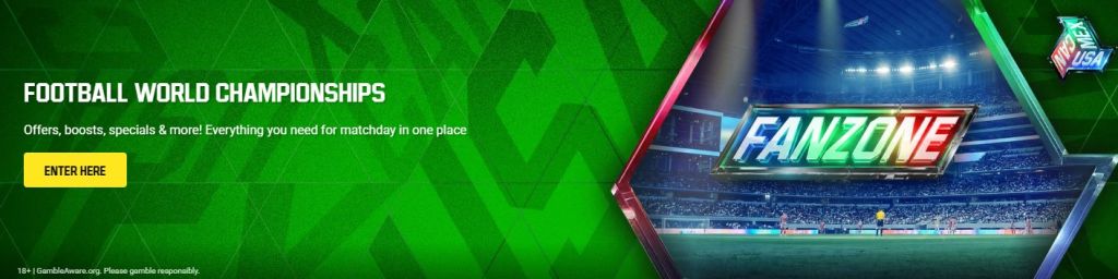 Unibet fanzone World Cup banner